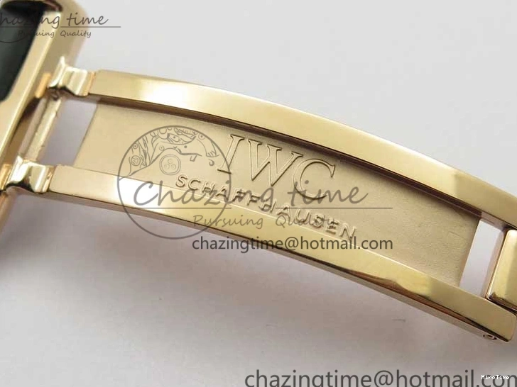 MIROTIME 0129 Elegant Portugieser Perpetual Calendar IW503302 RG V9F 1:1 Best Edition Gray Dial on Black Leather Strap A 7096